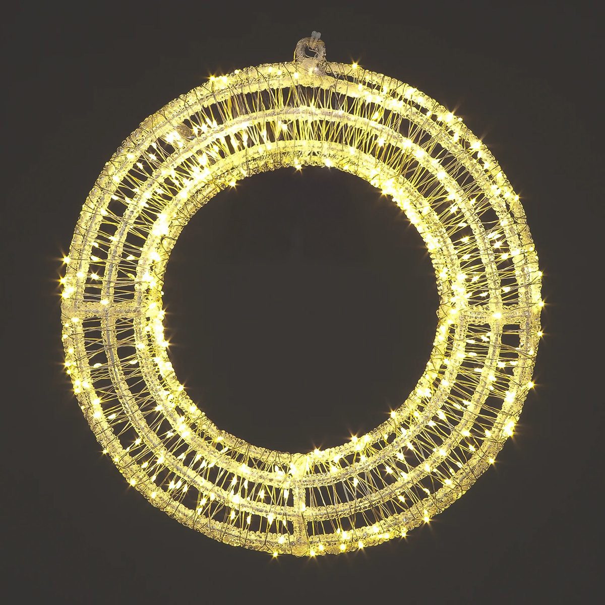 5029936984500 1 SnowTime Light Up Christmas Wreath No Bow 1.jpg